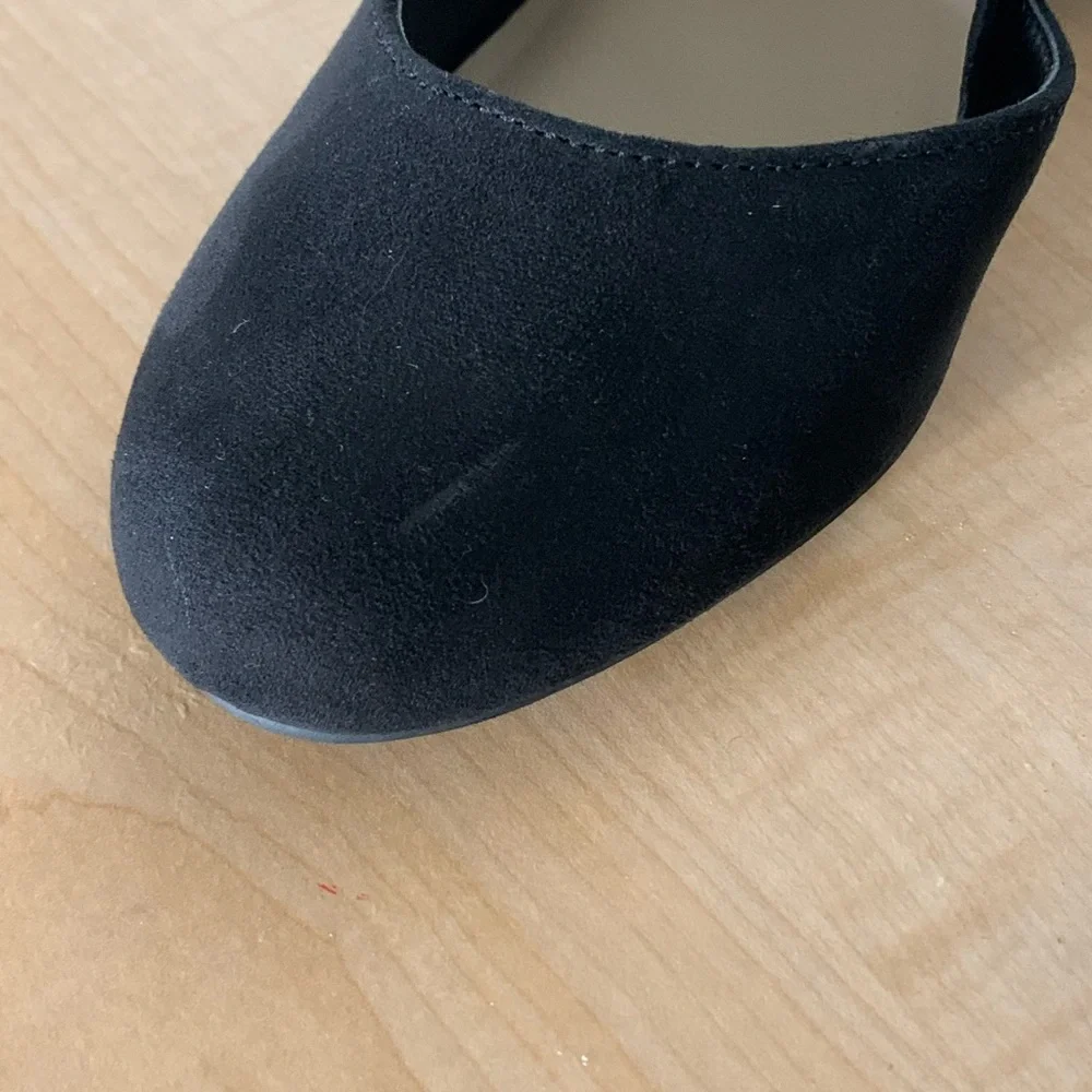 Pop Women's Black Suede Heels - Picture 4 of 5